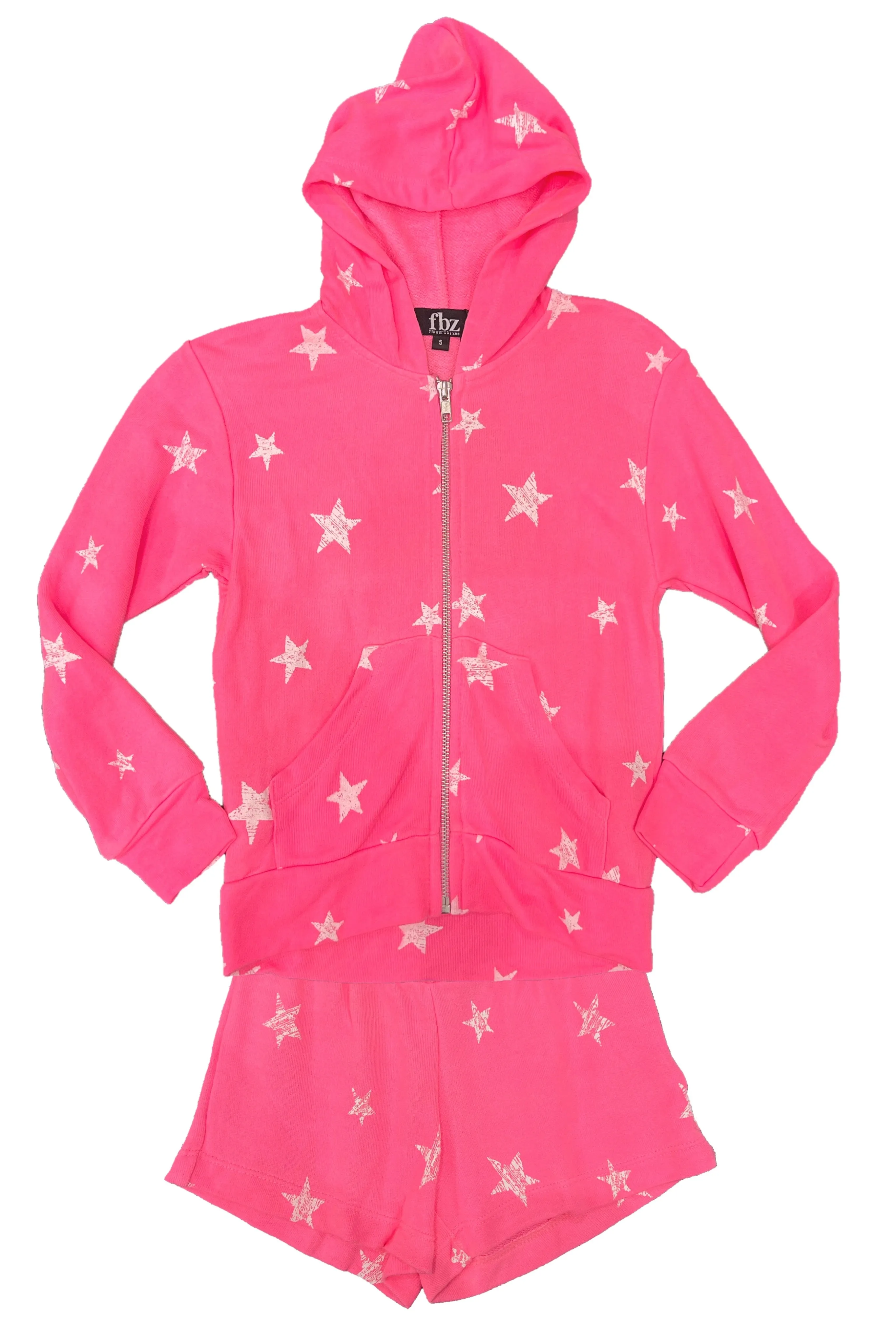 Pink White Stars Glow-in-the-Dark Shorts