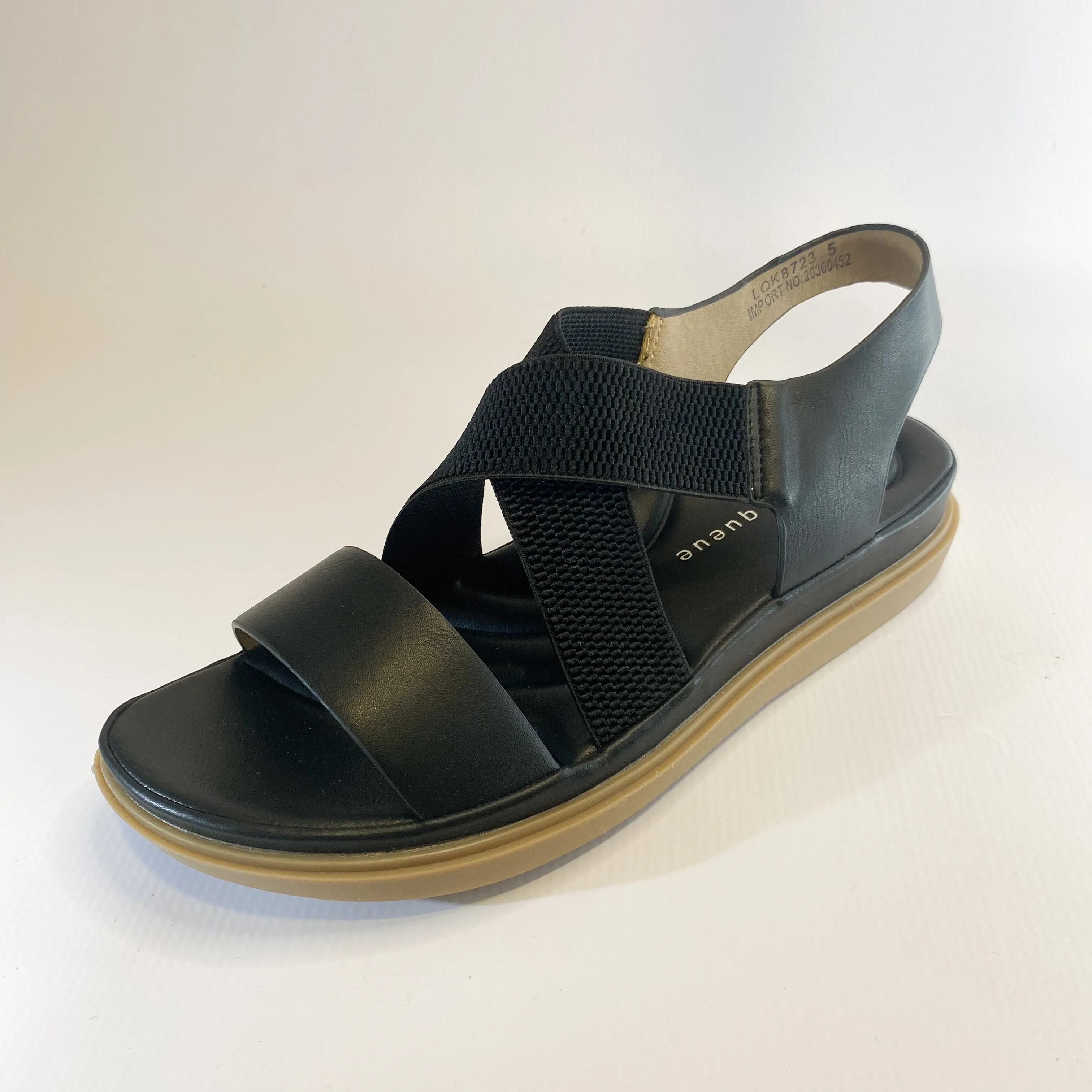 Platform Sandals with Elastic Straps