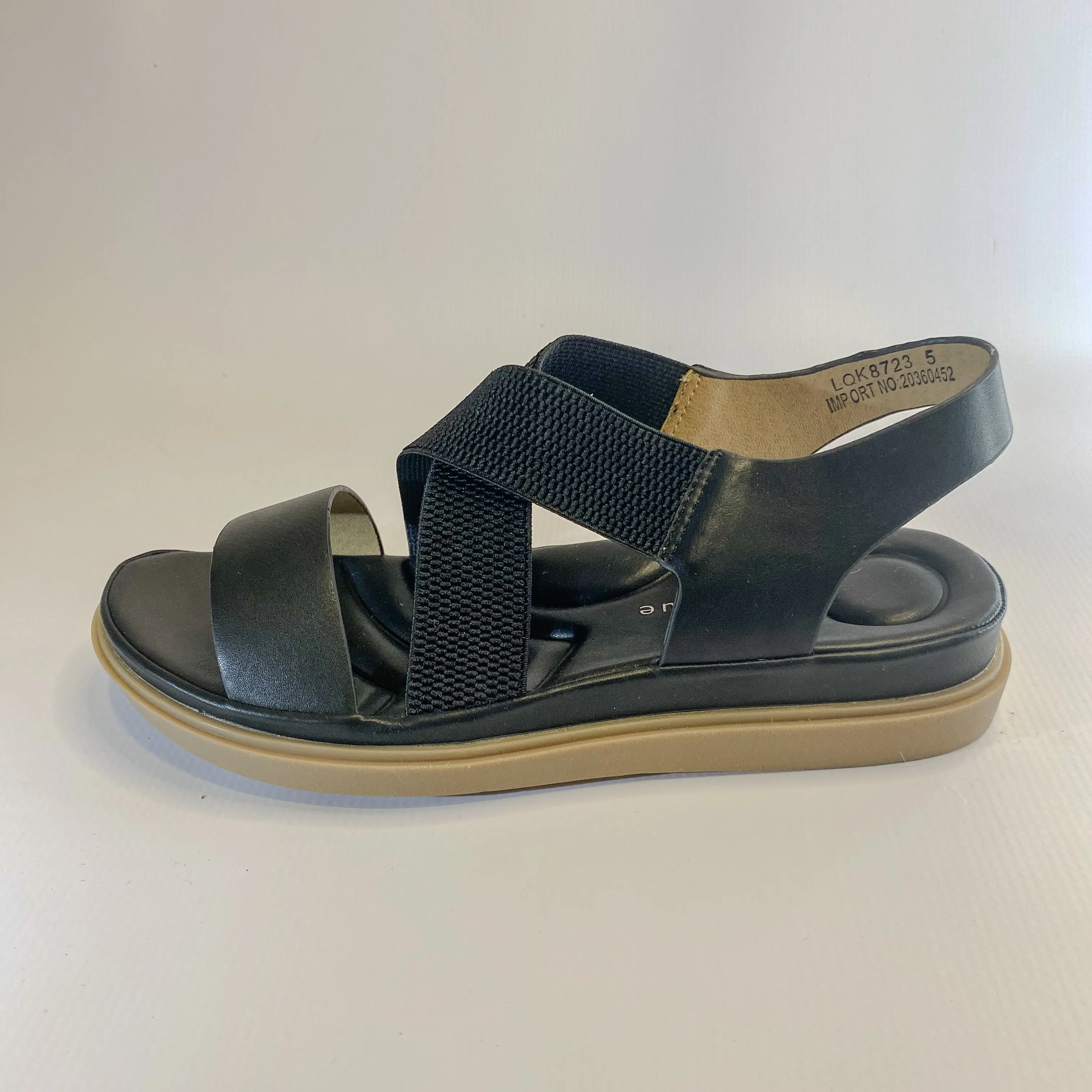 Platform Sandals with Elastic Straps