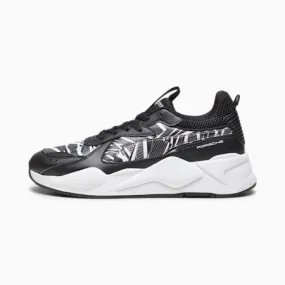 Porsche Legacy RS-X Unisex Camo Sneakers PUMA Black White Shoes