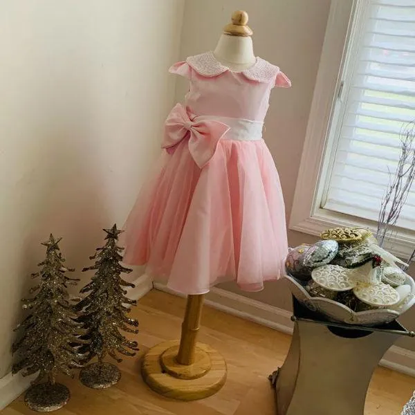 Priority Shipping Mini Princess Pearl And Blush Rose Dress