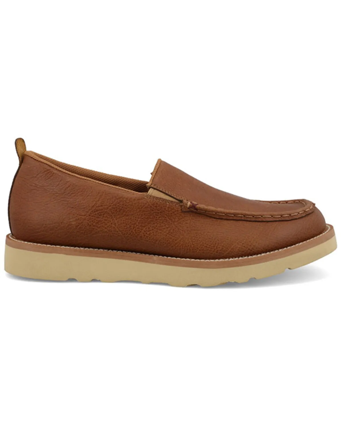 Twisted X Men Wedge Sole Slip-On Casual Driving Shoes Moc Toe