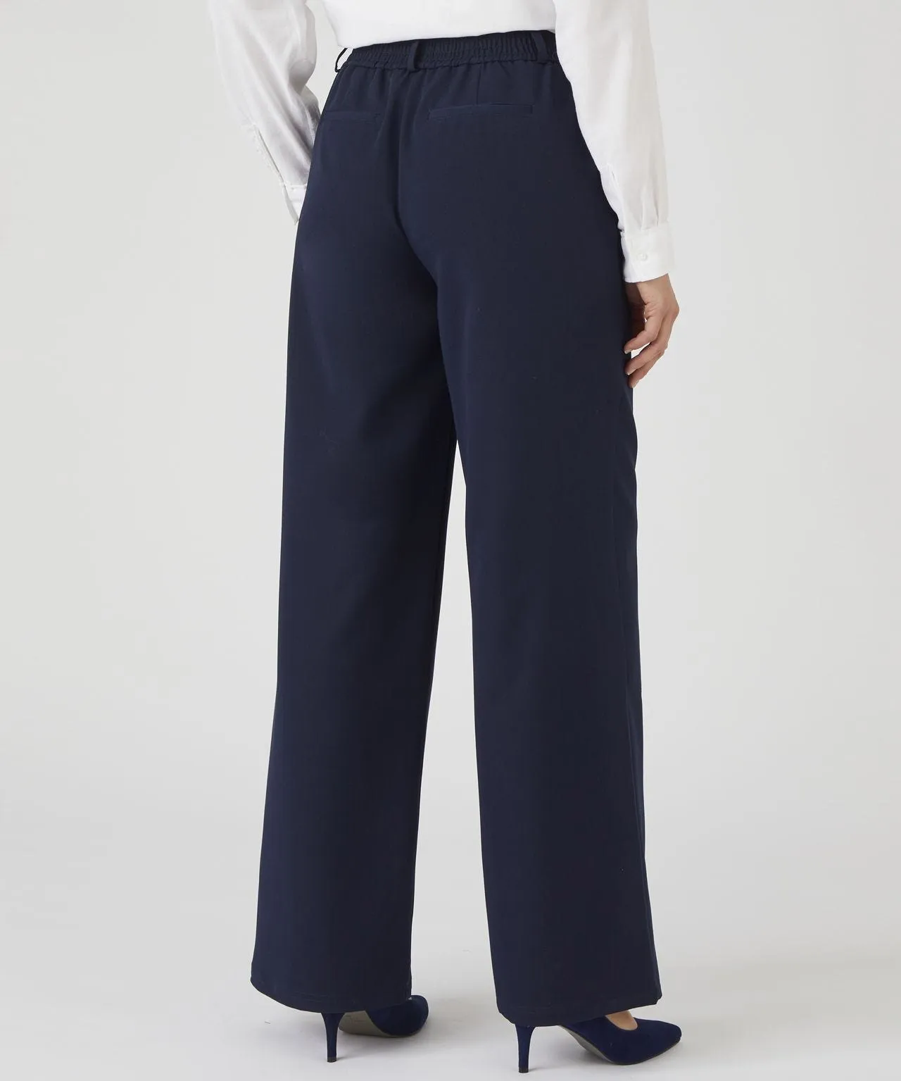 Wide-leg Trousers Pull-on