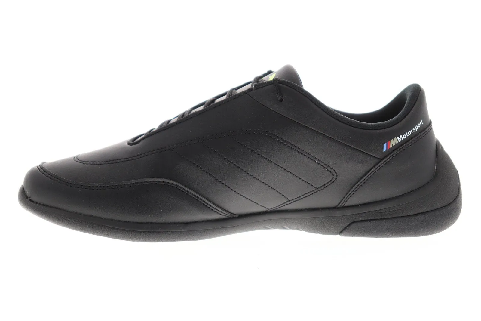 Puma BMW Motorsport Kart Cat III Men's Black Leather Sneakers Shoes