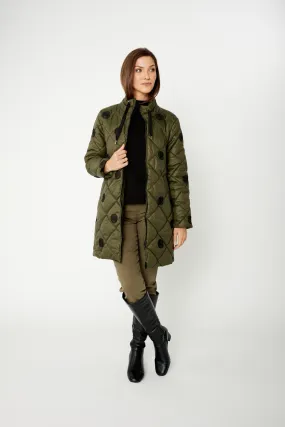 Quilted Coat 74874 - Knee-length Style