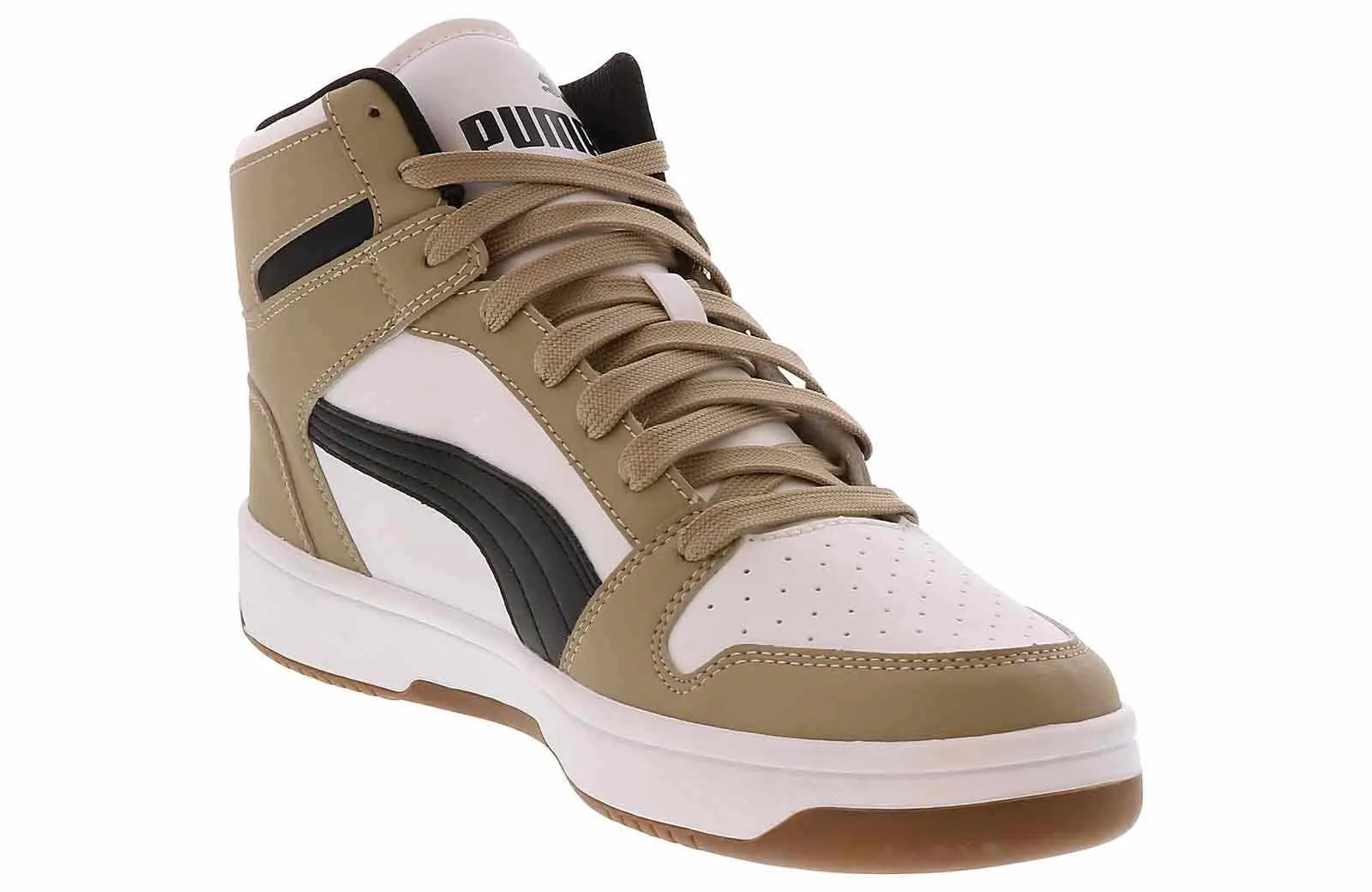 Rebound Layup SL Basketball Sneaker for Men by Puma in Beige