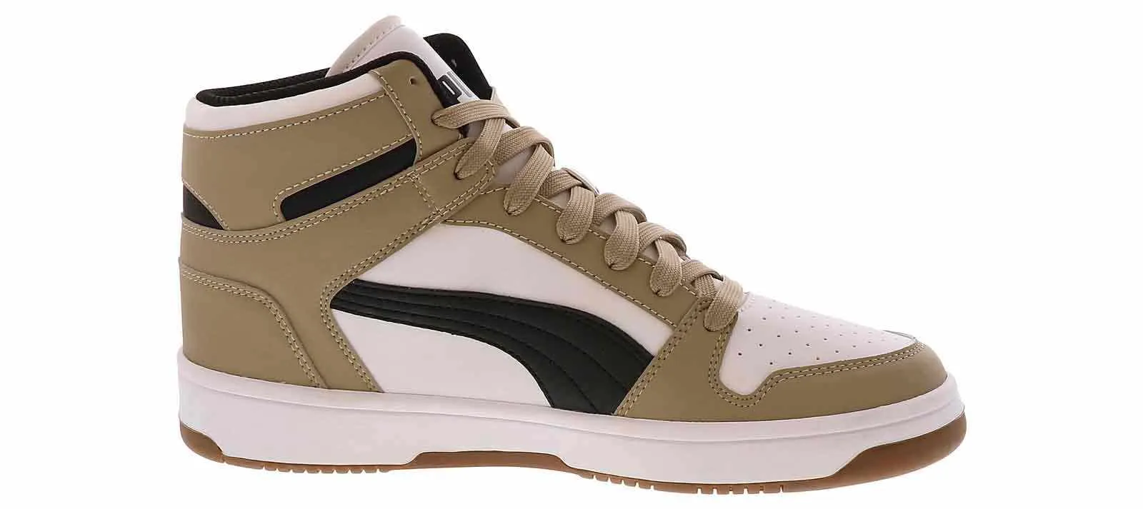 Rebound Layup SL Basketball Sneaker for Men by Puma in Beige