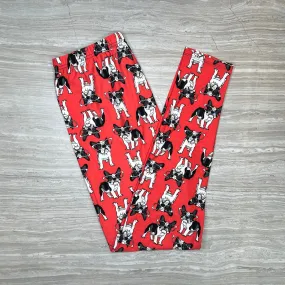 Red Dog Glasses Leggings