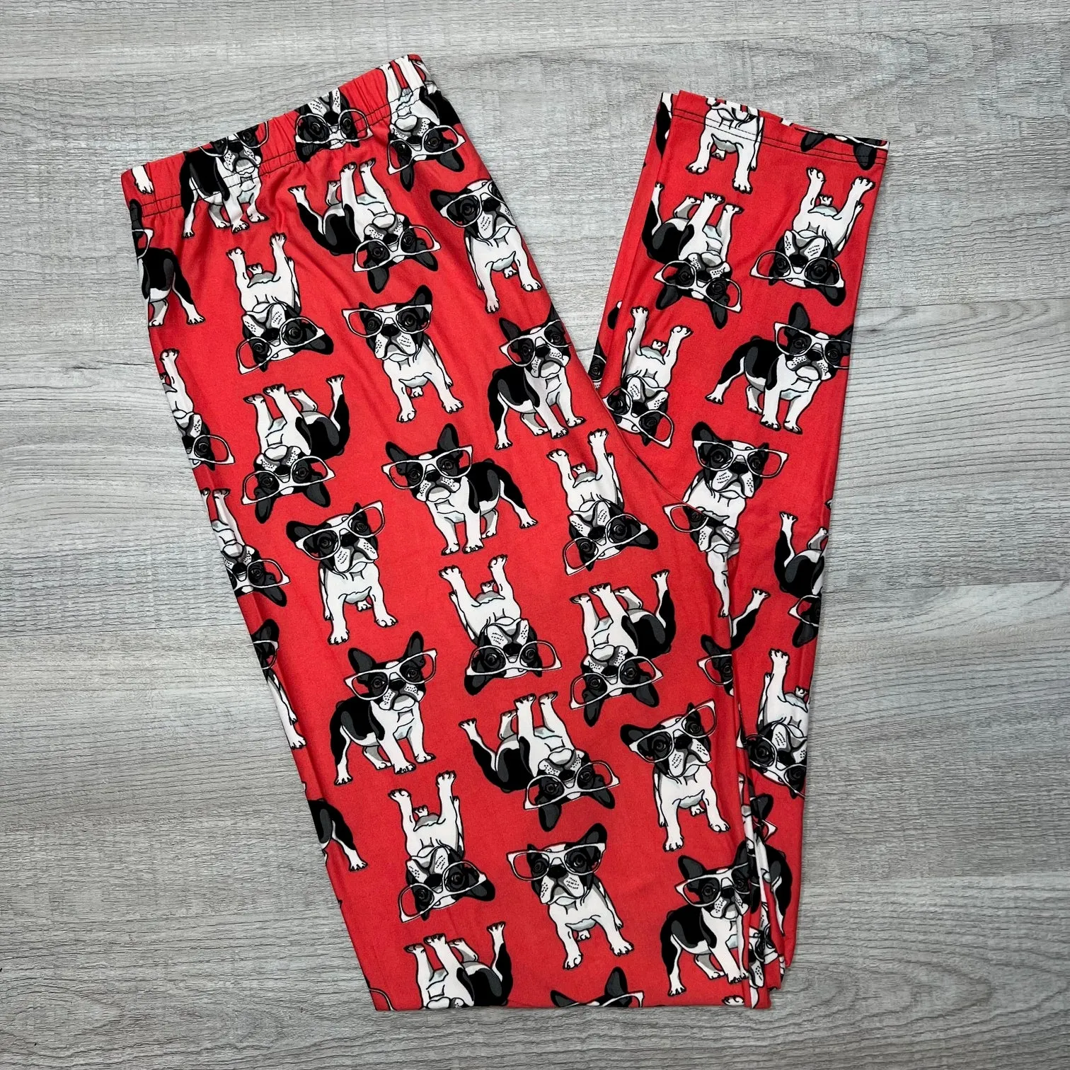 Red Dog Glasses Leggings