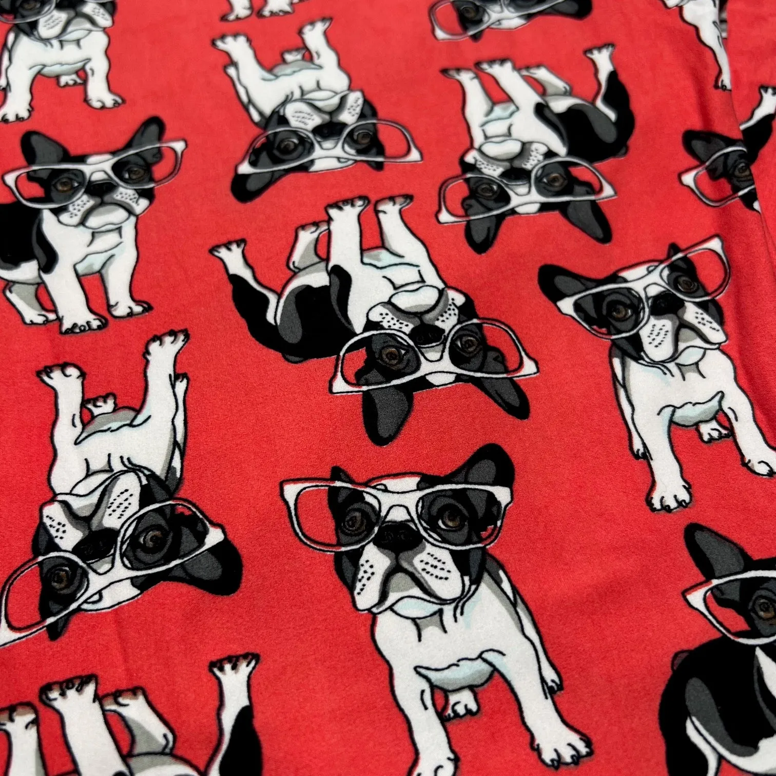 Red Dog Glasses Leggings