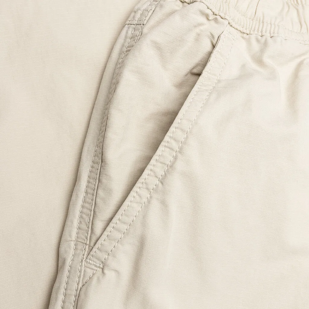 Cream Ripstop Cargo Beach Pant