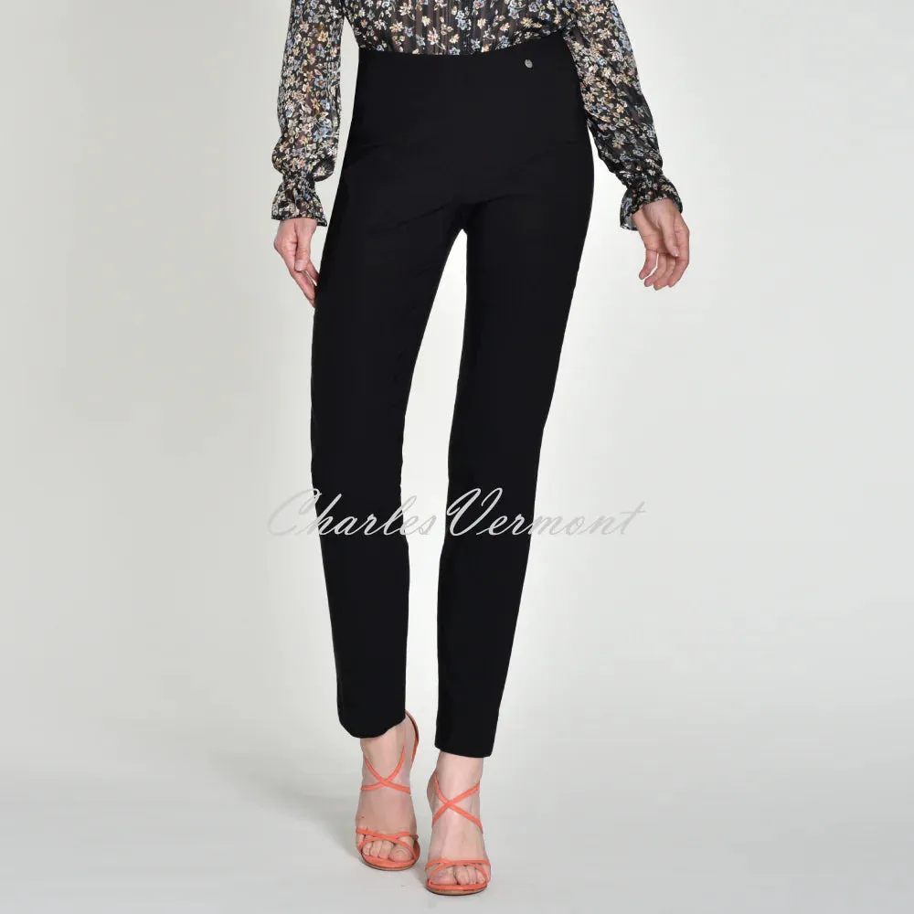 Robell Marie Black Full Length Trouser 51412-5499-90