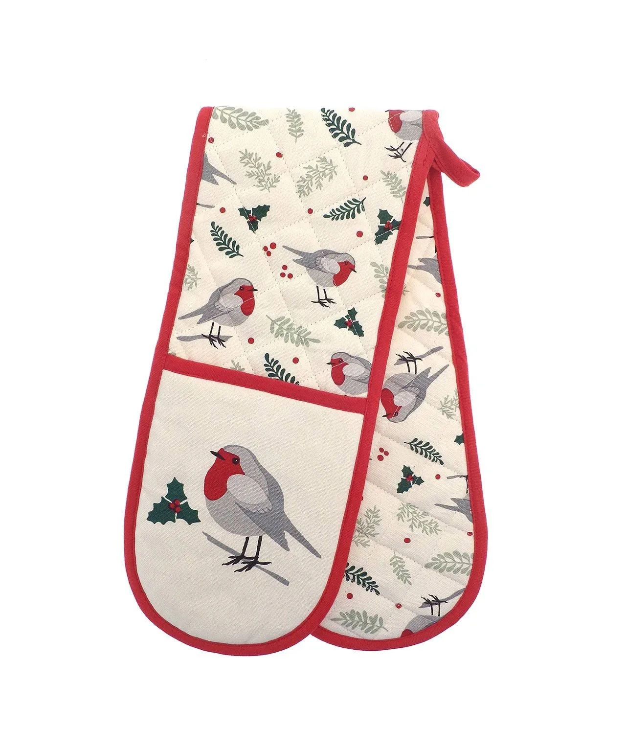 Robin Design Oven Glove & Tea Towel