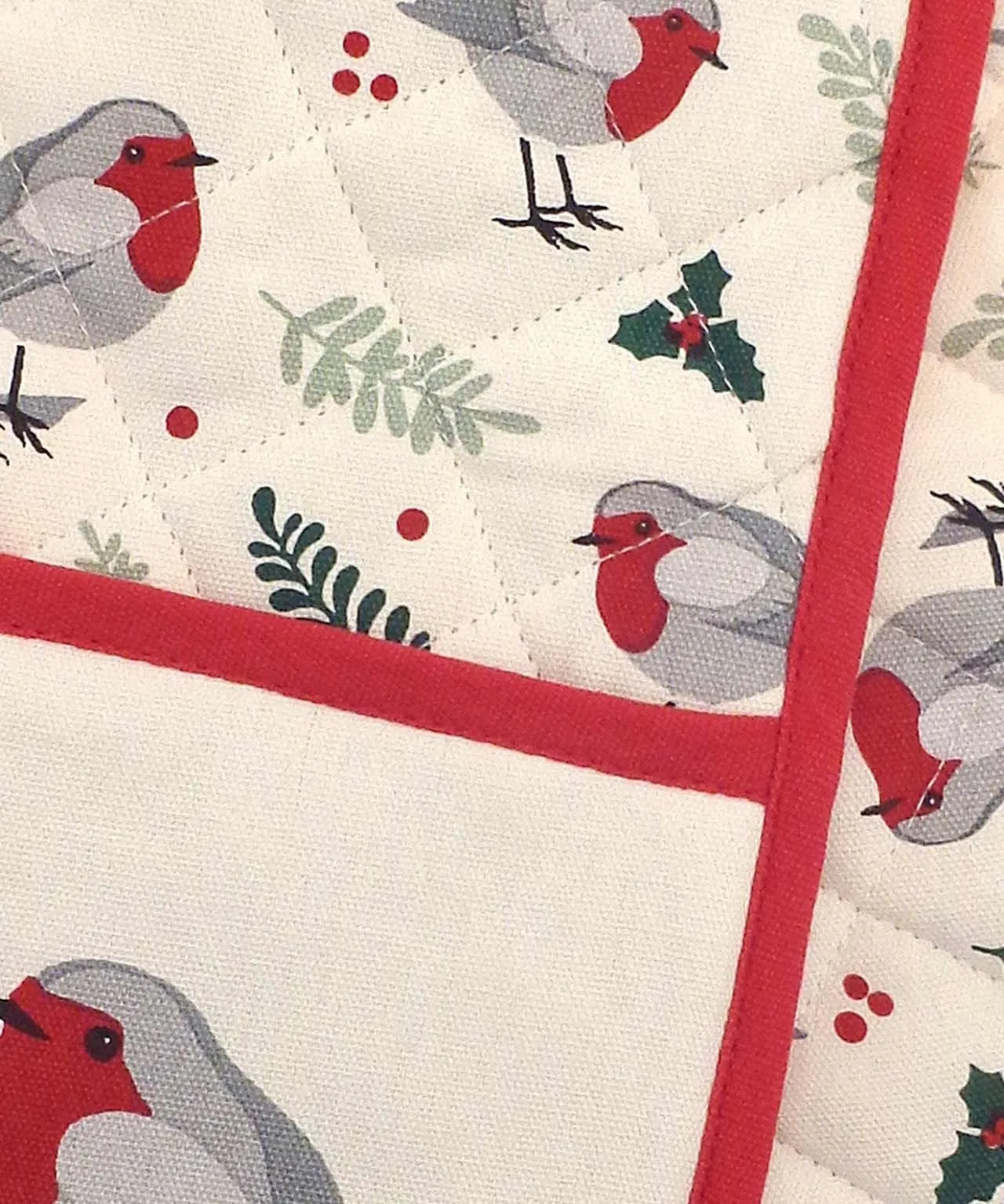 Robin Design Oven Glove & Tea Towel