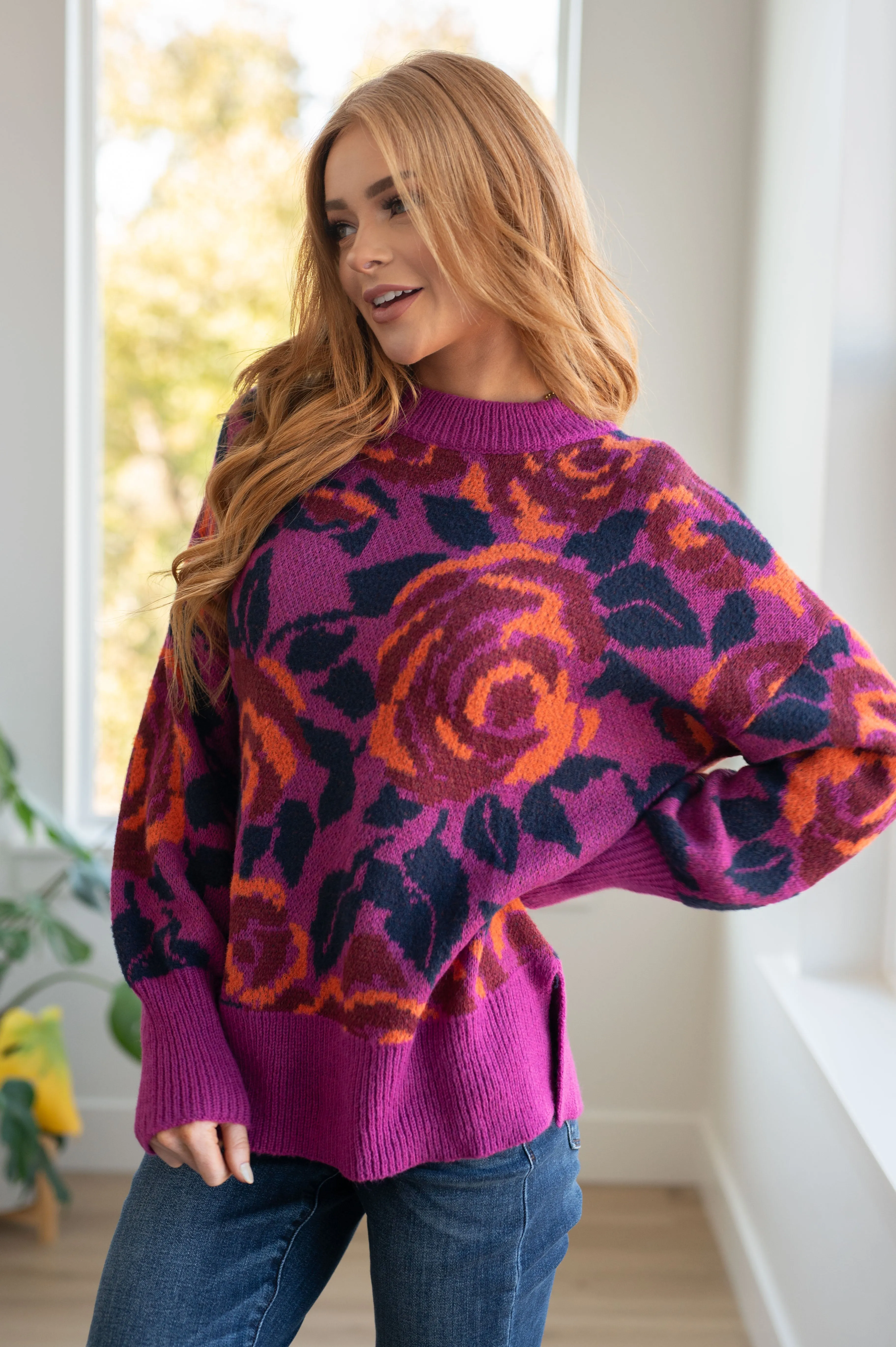 Floral Women's Sweater - Rosie Posey