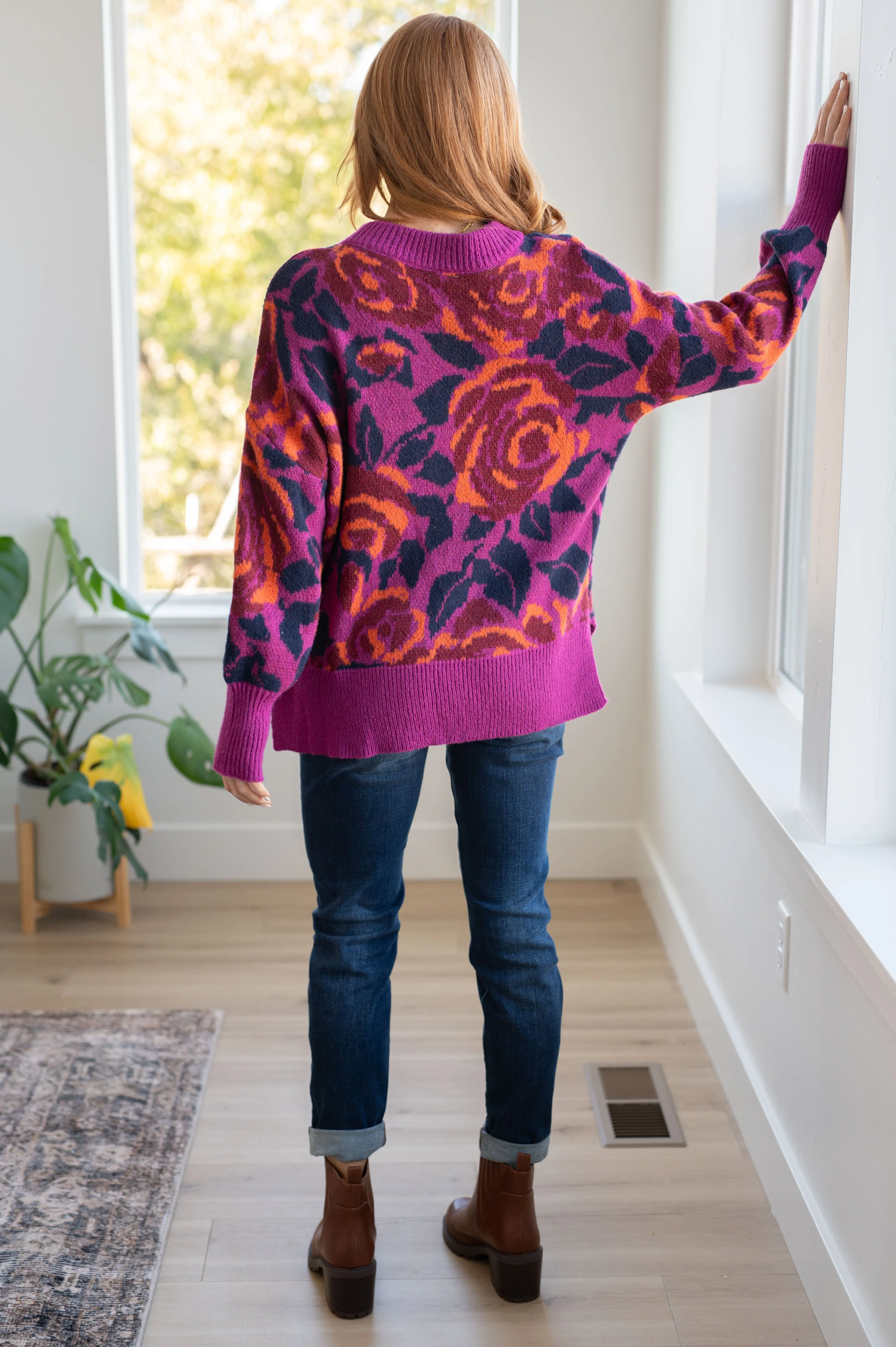 Floral Women's Sweater - Rosie Posey