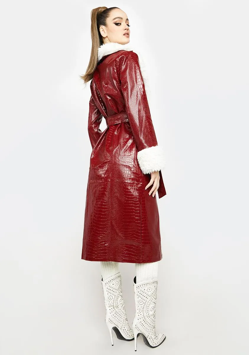 Ruby Crocodile Coat: Prettiest Rock Star Style