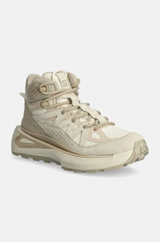 Salomon ODYSSEY ELMT MID Gore-Tex Beige Trail Shoes