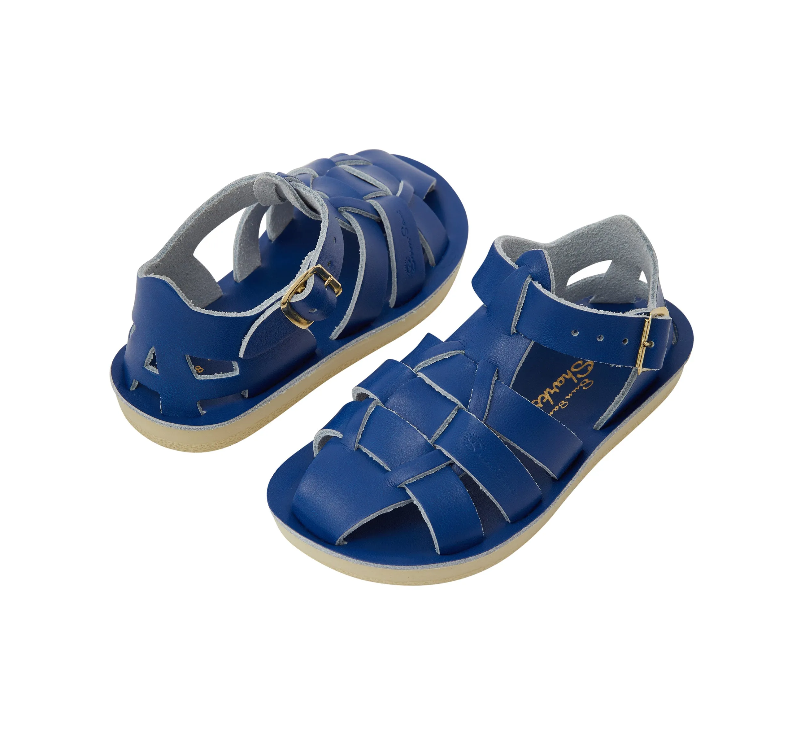 Salt-Water Sandals Kids Shark Cobalt