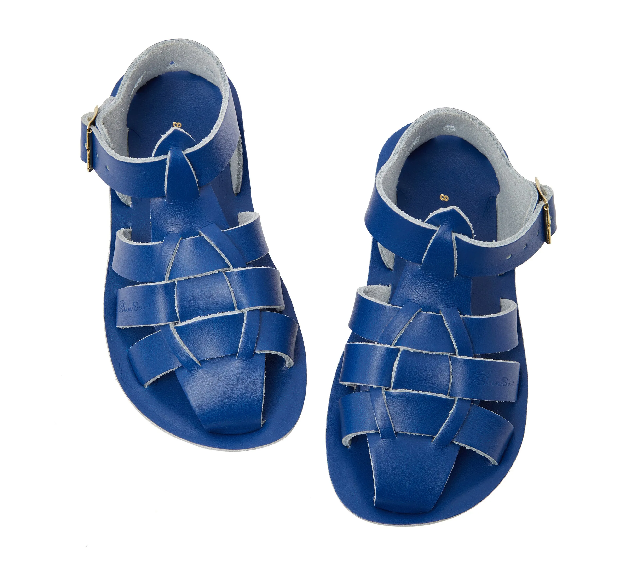 Salt-Water Sandals Kids Shark Cobalt