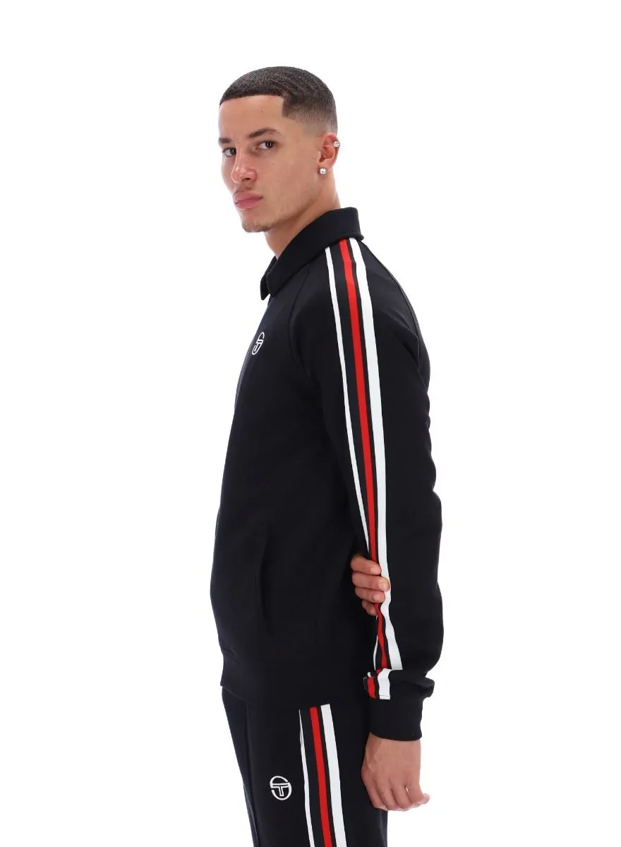 Sergio Tacchini Renshaw Black Tape Track Jacket