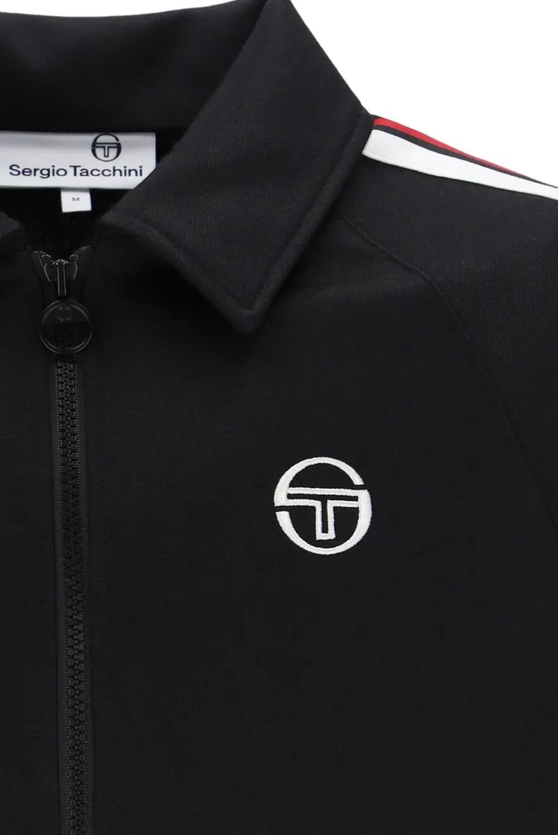 Sergio Tacchini Renshaw Black Tape Track Jacket