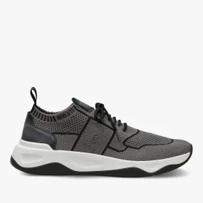 Shadow Knit And Leather Athletic Shoes