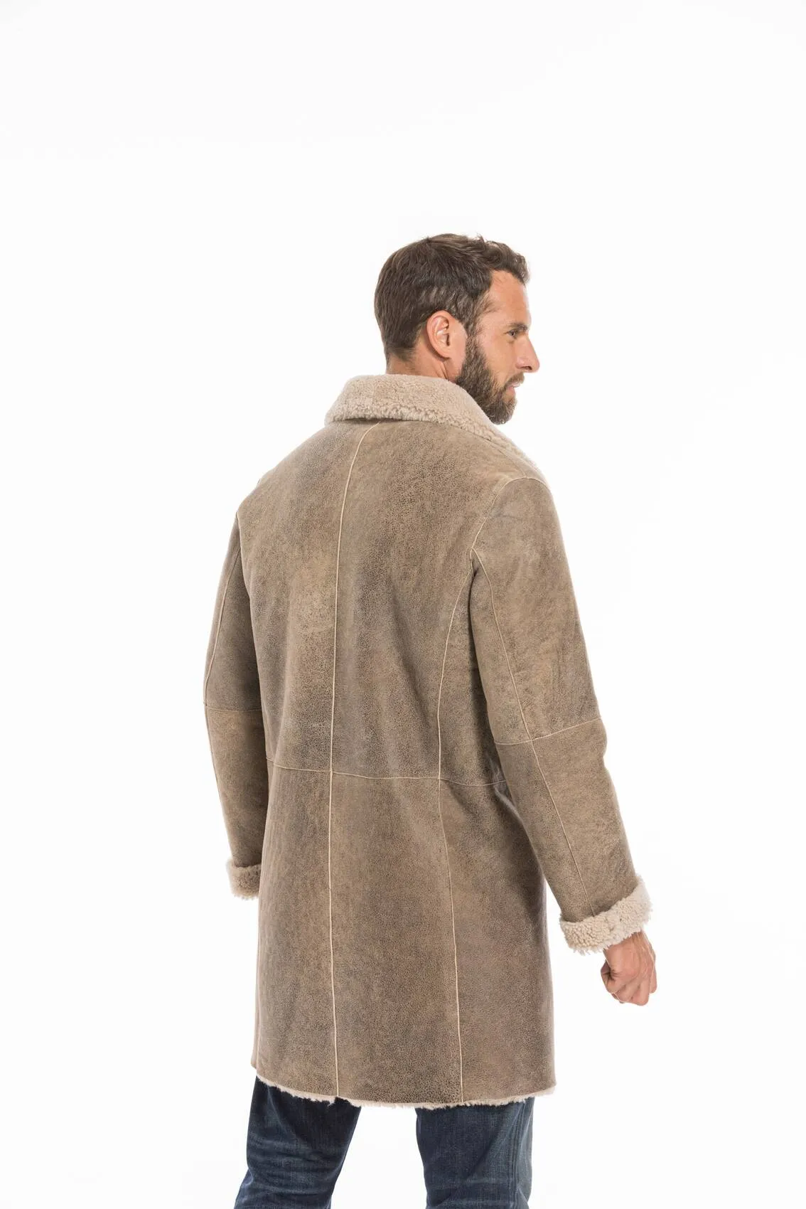 Sheepskin coat for men - Desert Prince Collection