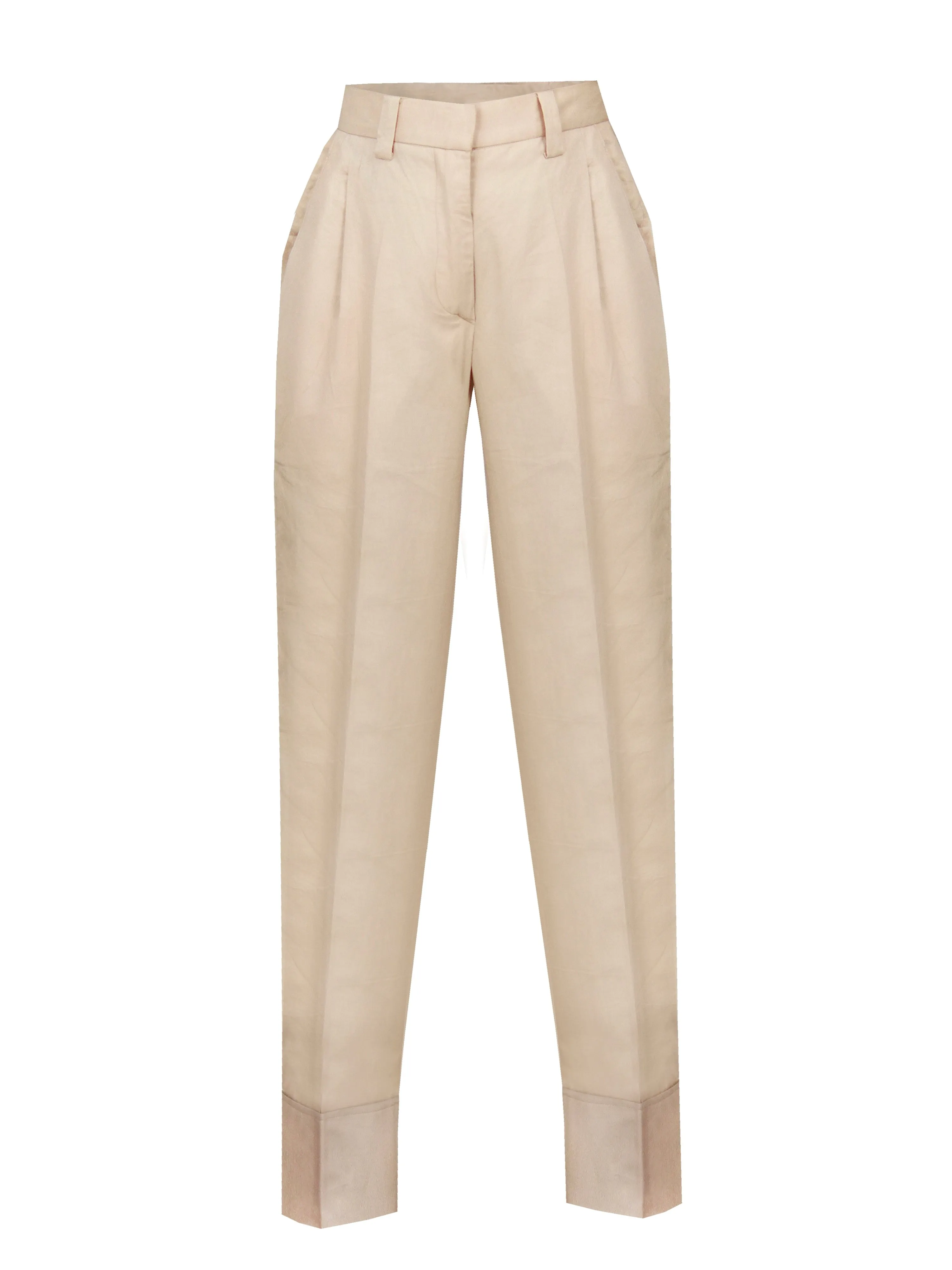 Sherri Wide Leg Pants - Beige