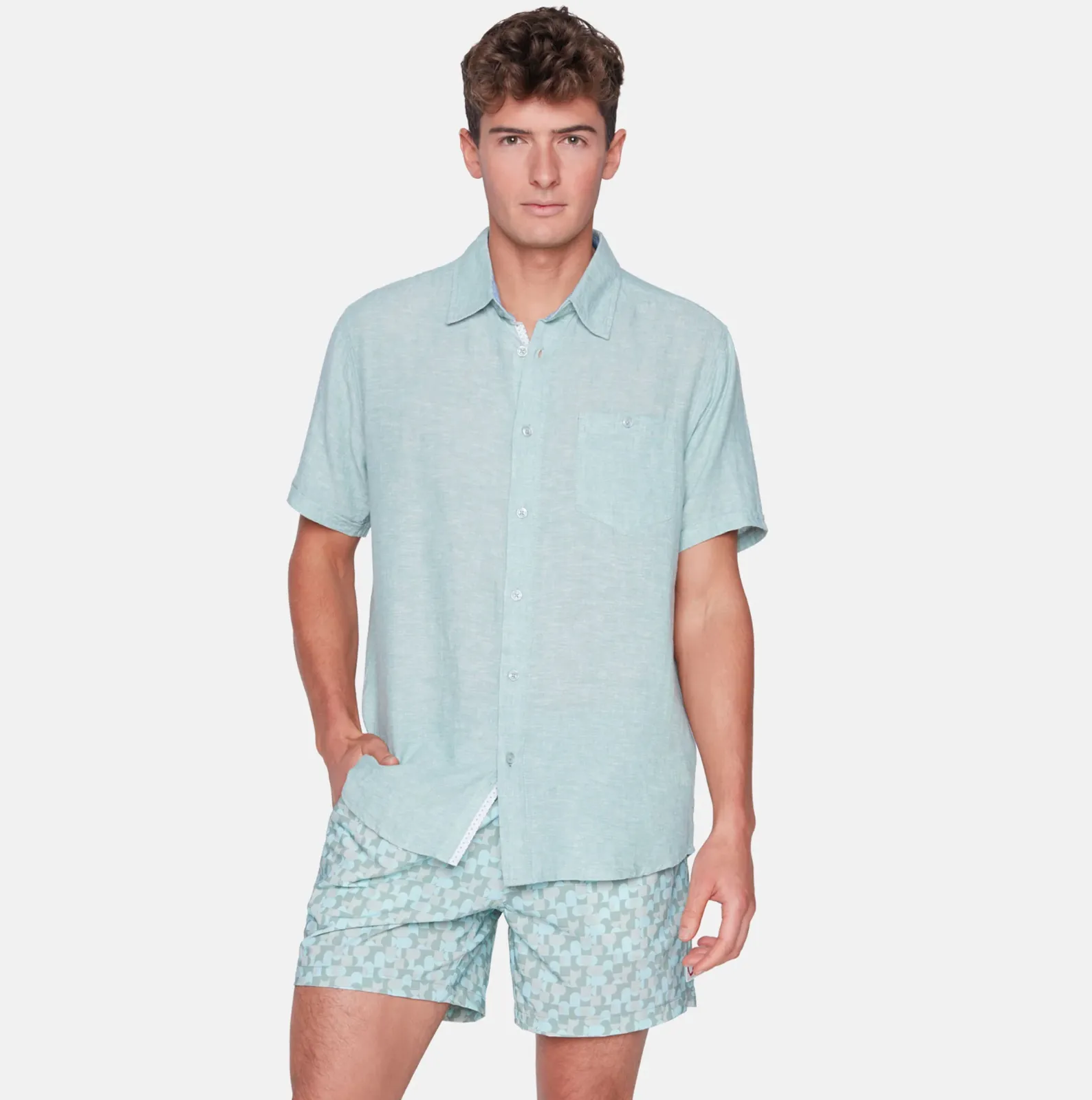 Short Sleeve Linen Shirt