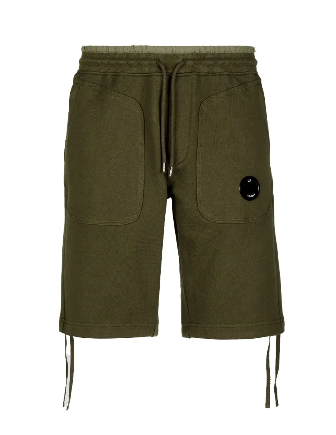 Shorts C.P. Company Uomo Diagonal Raised 12CMSB126A Verde PE22