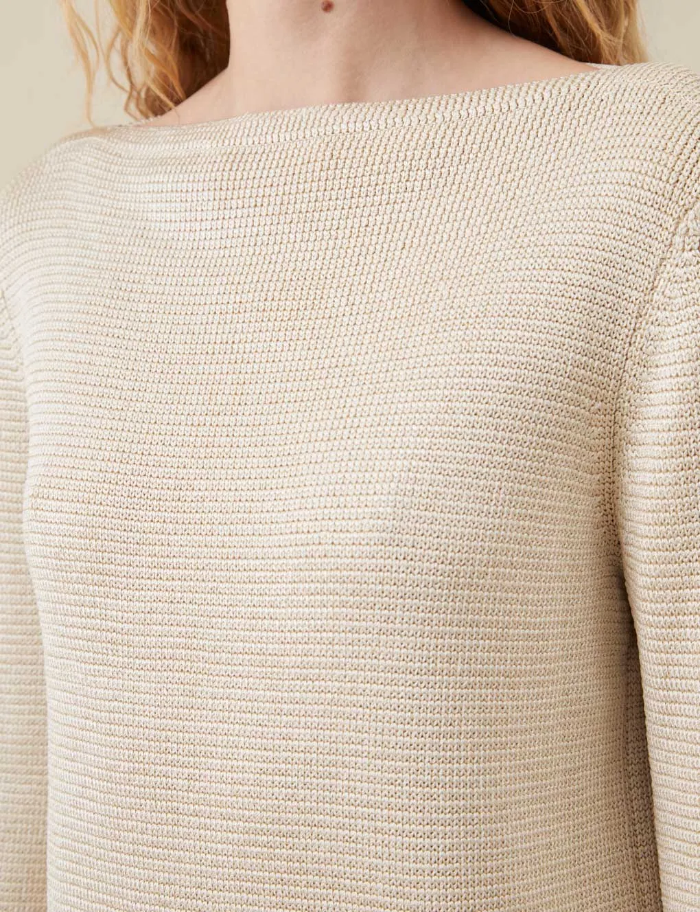 Silk Boatneck Sweater - Stylish and Luxurious Women's Top