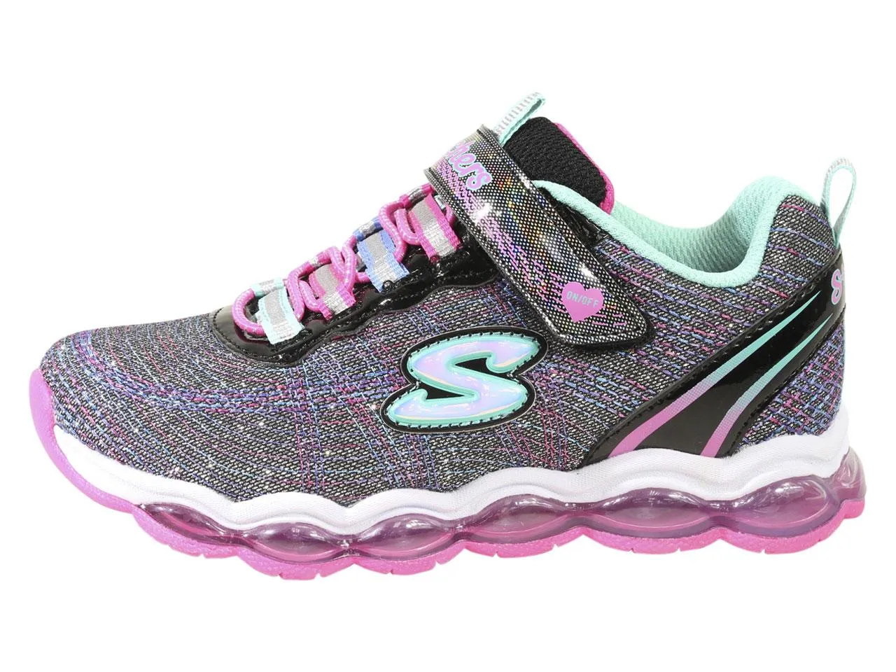 Skechers Little Girl's S-Lights Glimmer Lights Light Up Sneakers Shoes