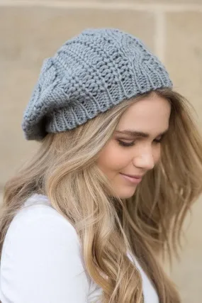 Slouchy Beret Beanie Knitting Patterns