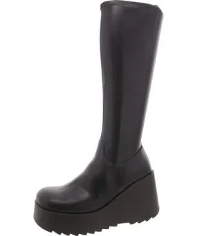 Steve Madden Defender Women's Faux Leather Zipper Wedge Boots