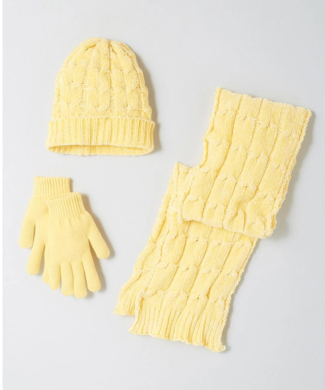 Stylish Hat, Scarf & Glove Set