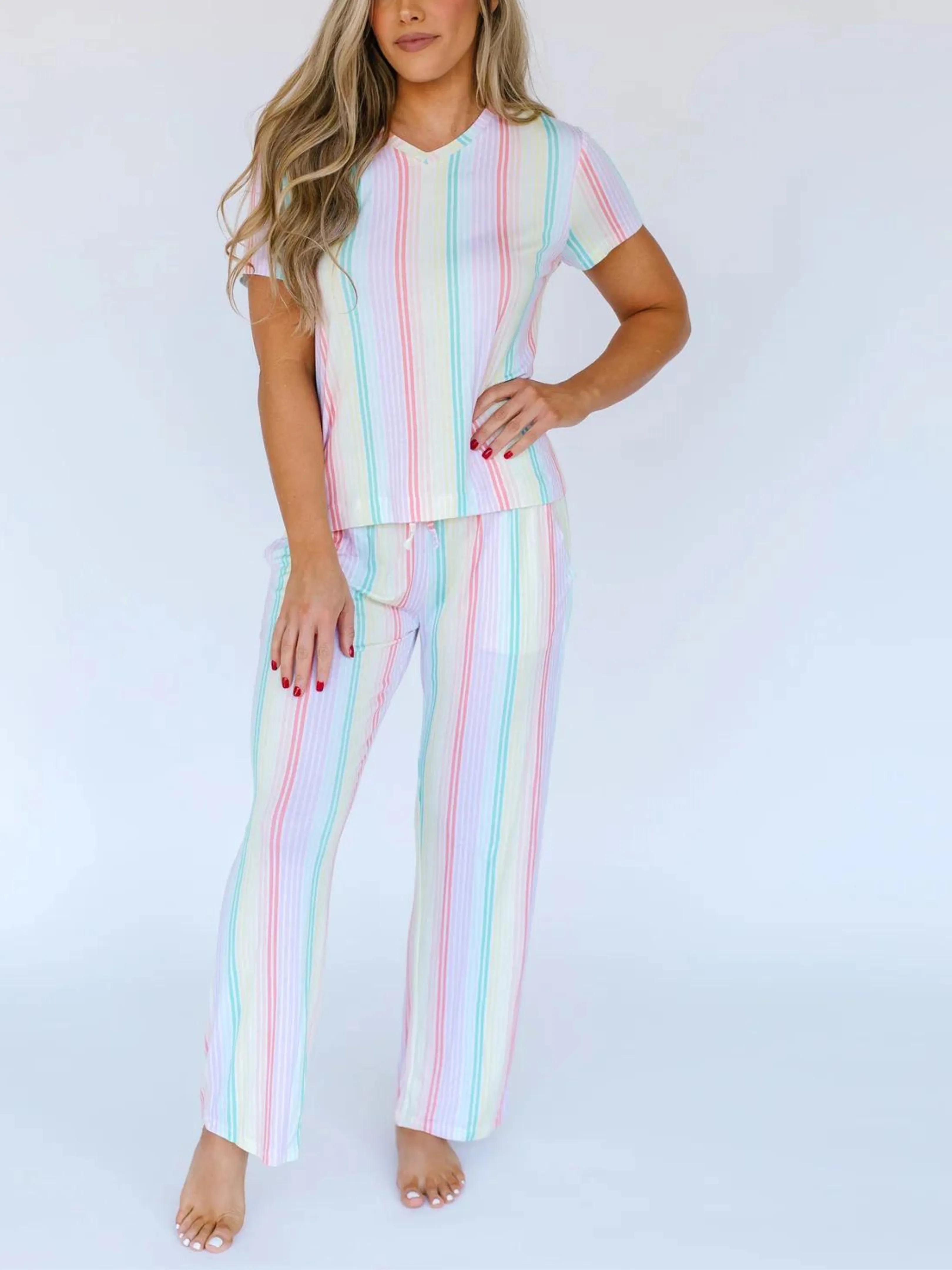 Sunset Stripes Pant Set