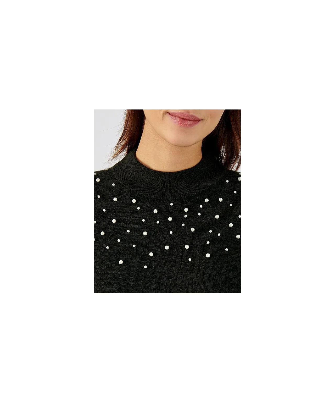 Women's Sweater with Pearls