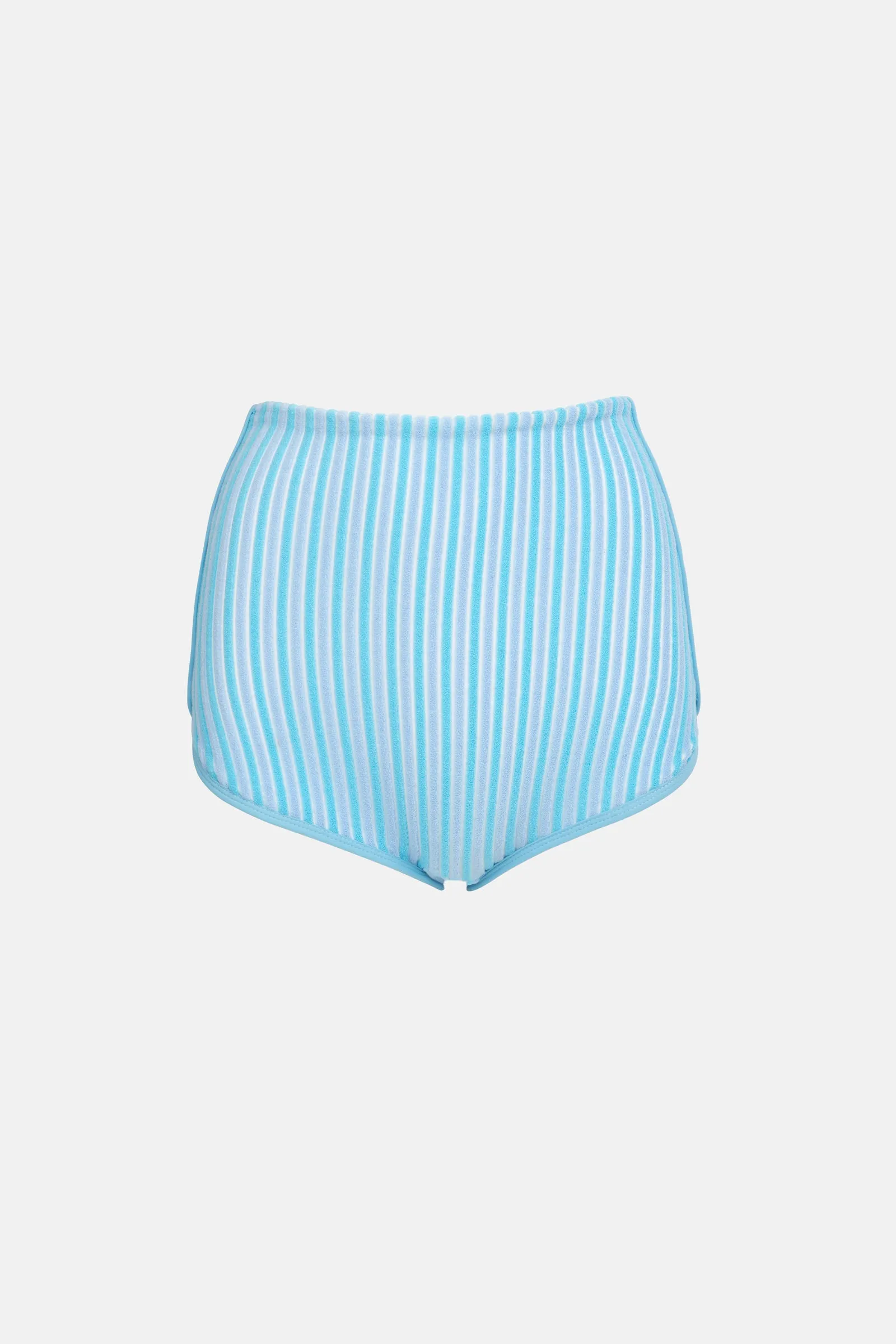 Blue Stripe Terry Sands Boyleg Pant