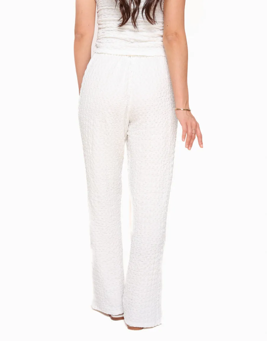 Textured Loose Fit Trousers