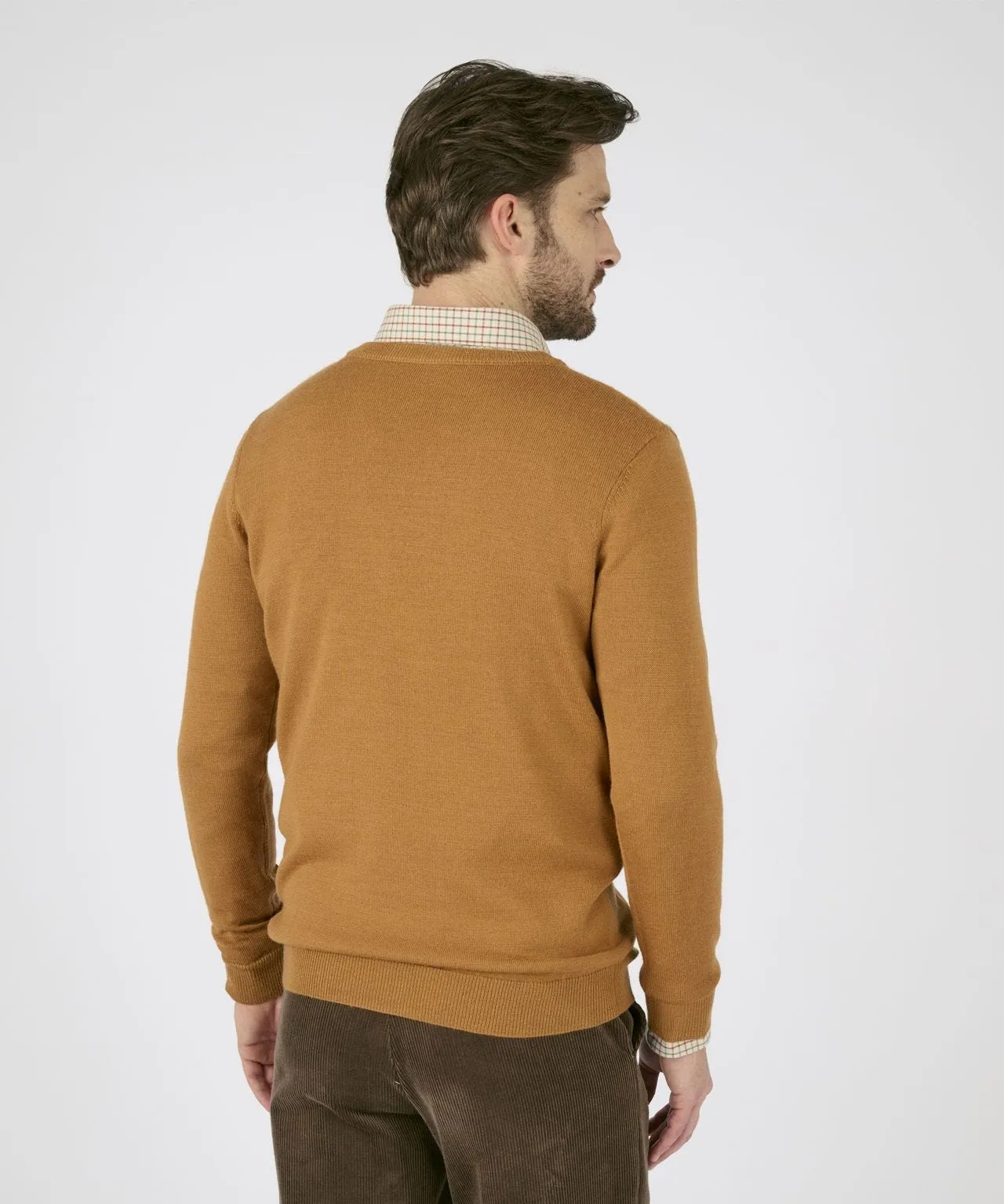 Men's Thermal V-neck Sweater