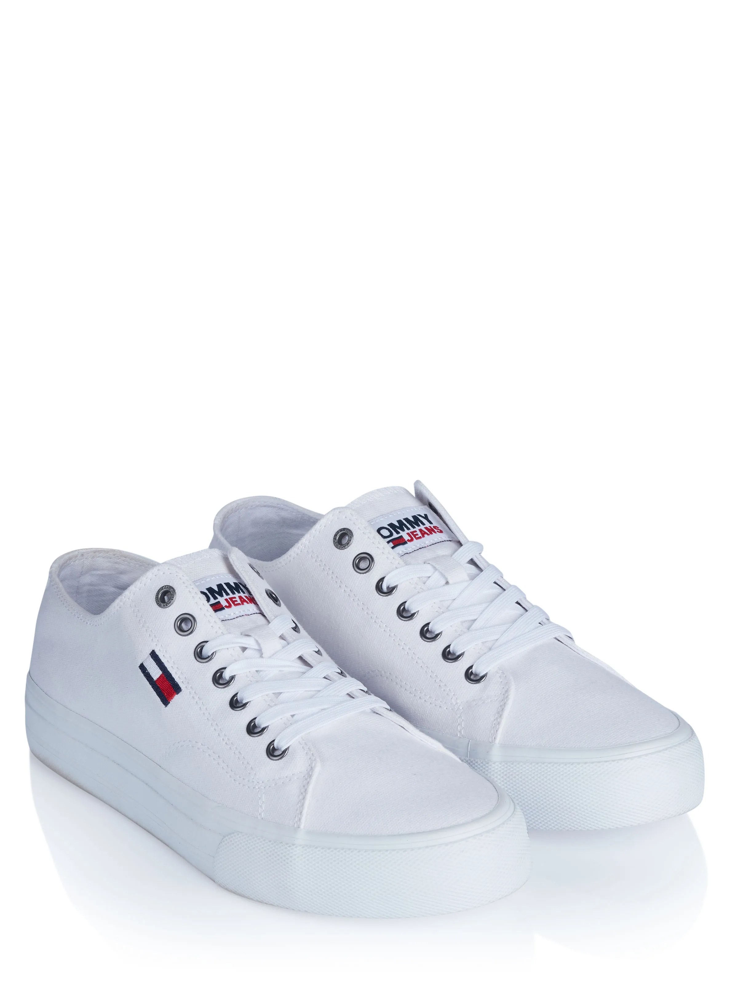 Tommy Hilfiger white jeans shoes.