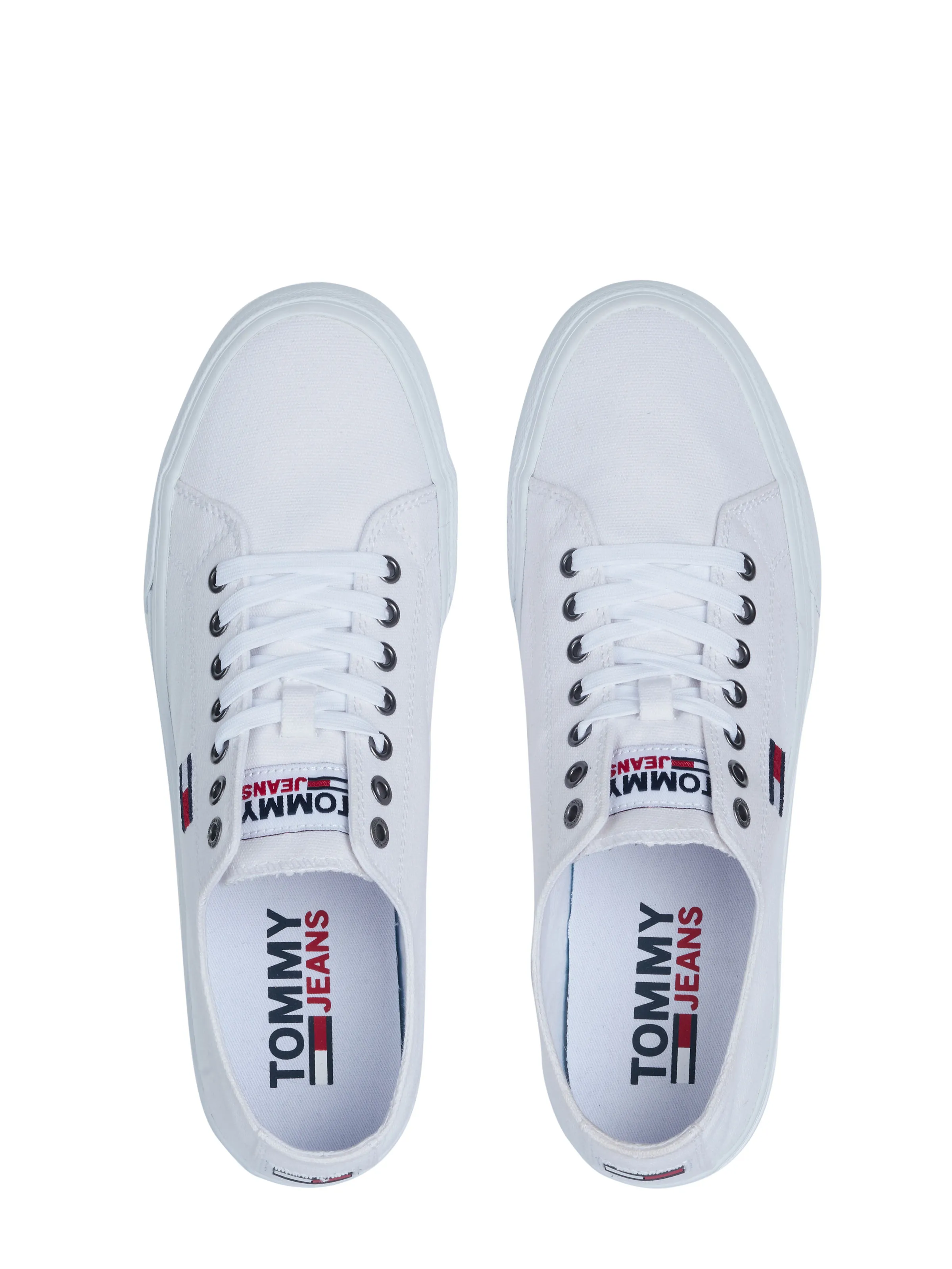 Tommy Hilfiger white jeans shoes.