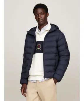 Tommy Hilfiger Mens Water Repellent Padded Hooded Jacket