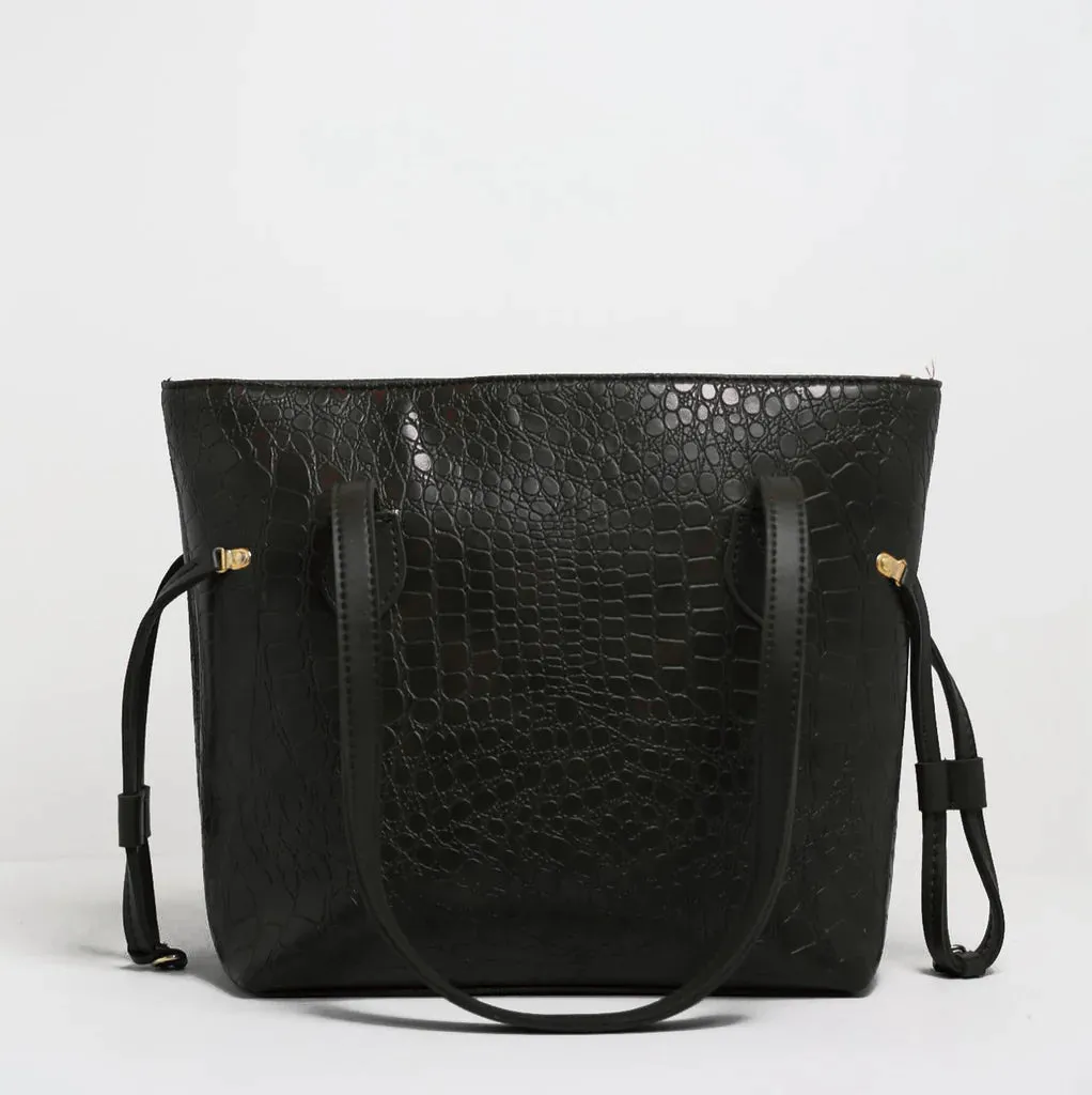 Trinity Black Crossbody Bag