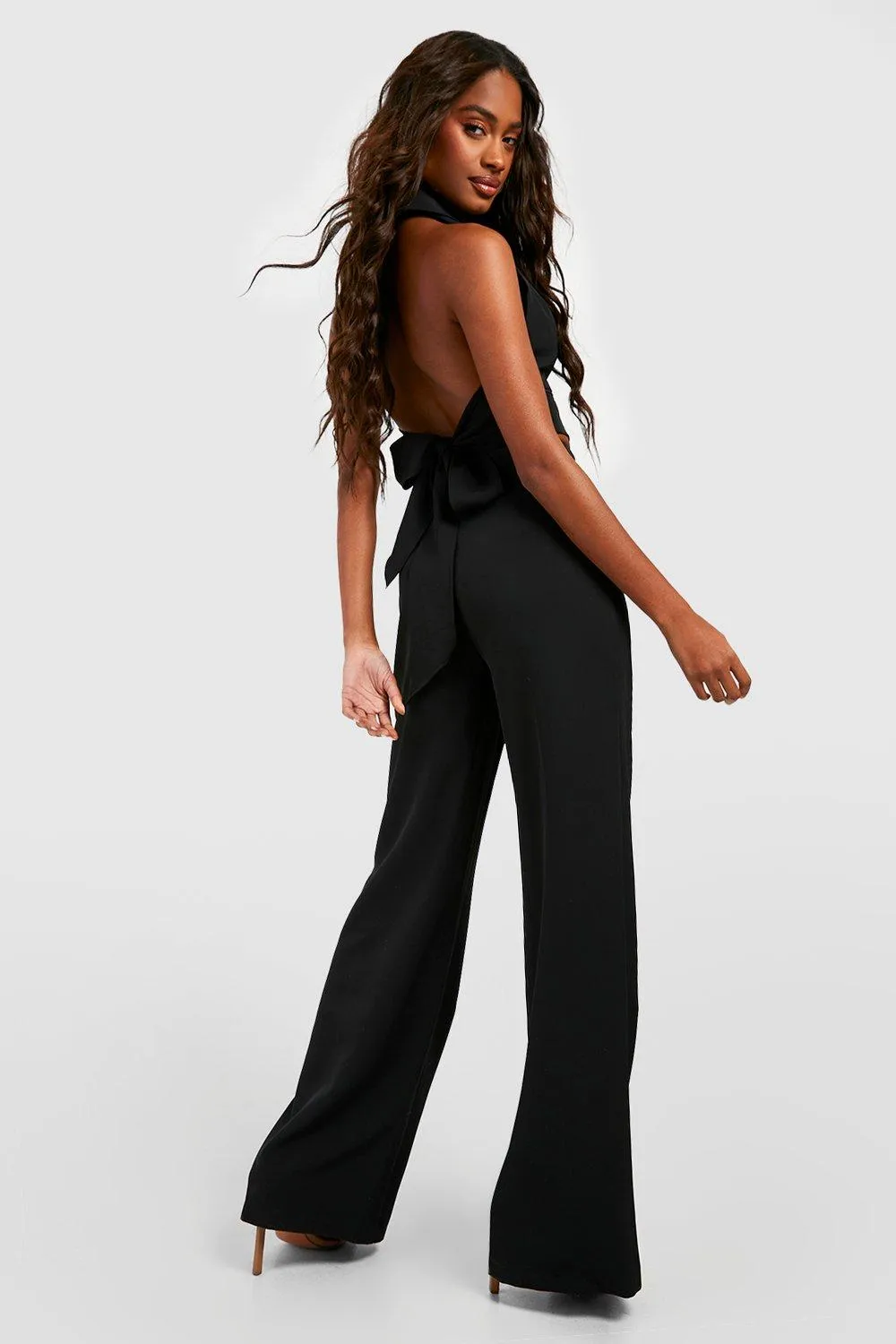 Relaxed Fit Slouchy Wide Leg Trousers by boohoo