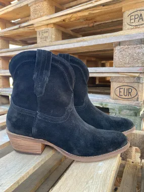 Tumbleweed suede ankle booties.