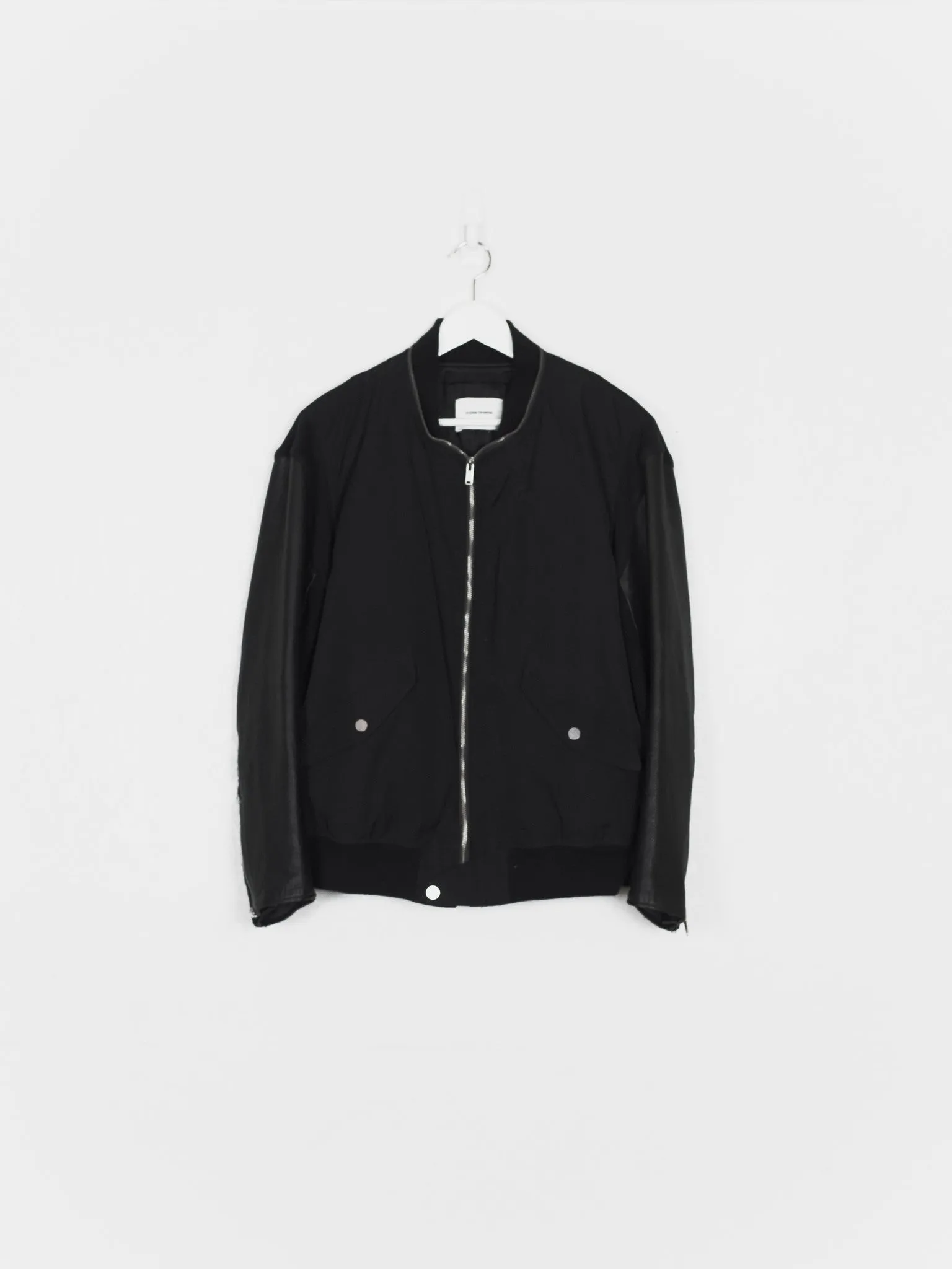 Undercover Mirror Leather Sleeve Bomber Jacket - AW11 Collection