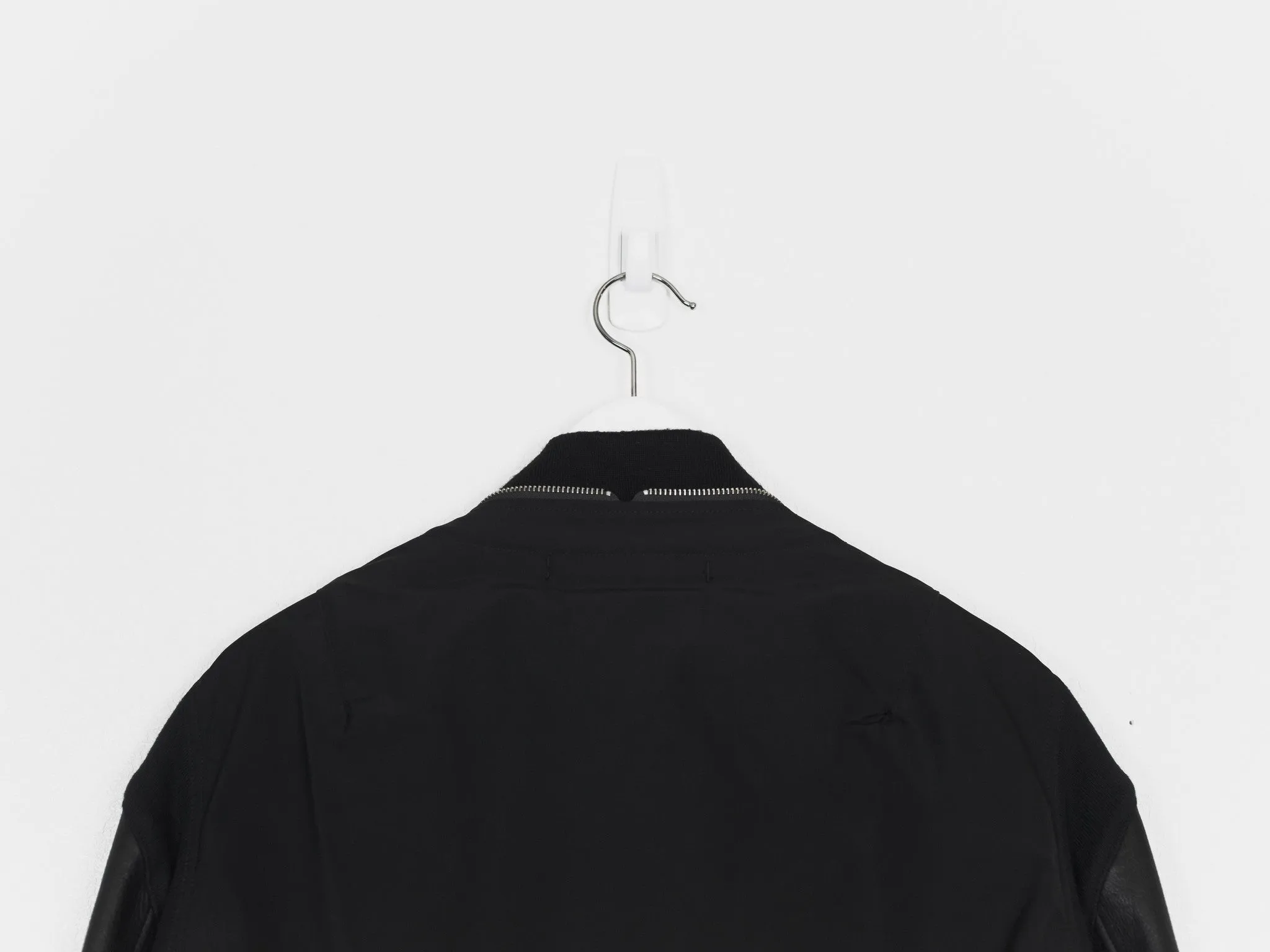 Undercover Mirror Leather Sleeve Bomber Jacket - AW11 Collection