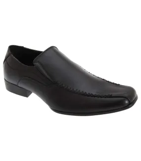 US Brass Men's Raven Twin Gusset Shoes Black UTDF237